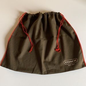 Coach vintage brown cotton dust bag